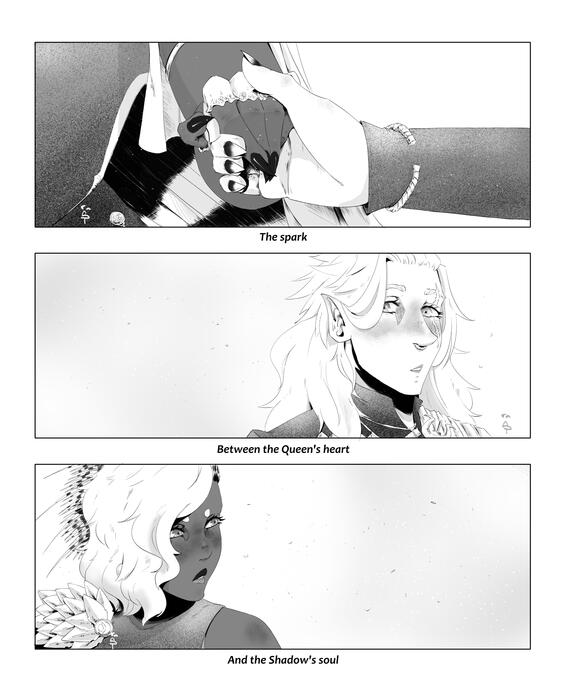 Two girls holding their hands like in the scene from "Pride & Prejudice"